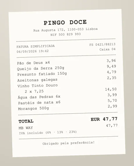 The photo of the receipt it read
